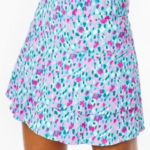 Lilly Pulitzer Luxletic Multi Hottie Dottie Adlai Skort Size XL NWT